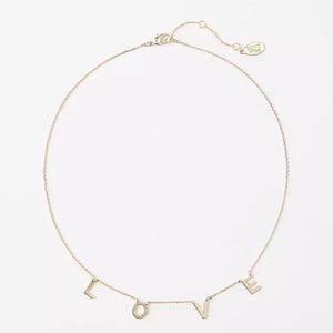 New W Tags Love necklace